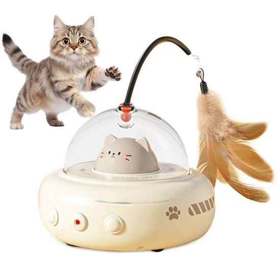Picture of Automatic 360 Degree Rotating LED Laser Cat Toy Interactive Smart Pet Toy for Cat Play